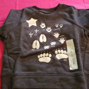 Kids paw print sweatshirt